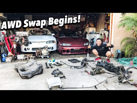 1999 Mitsubishi Eclipse GSX AWD Swap Begins! | Ep.1