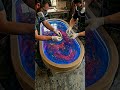 Pouring a Cosmic Galaxy Epoxy Resin Table! 🌌 #shorts