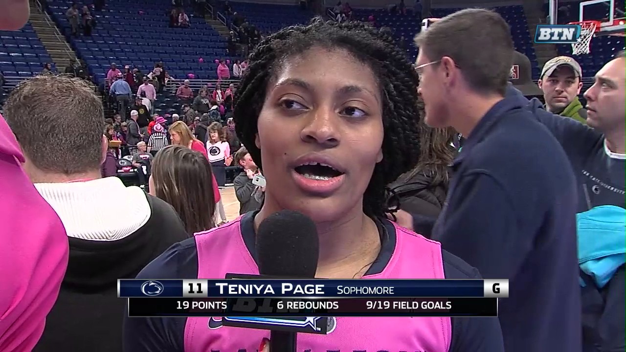 Coquese Washington and Teniya Page Talk Win Over Michigan - YouTube
