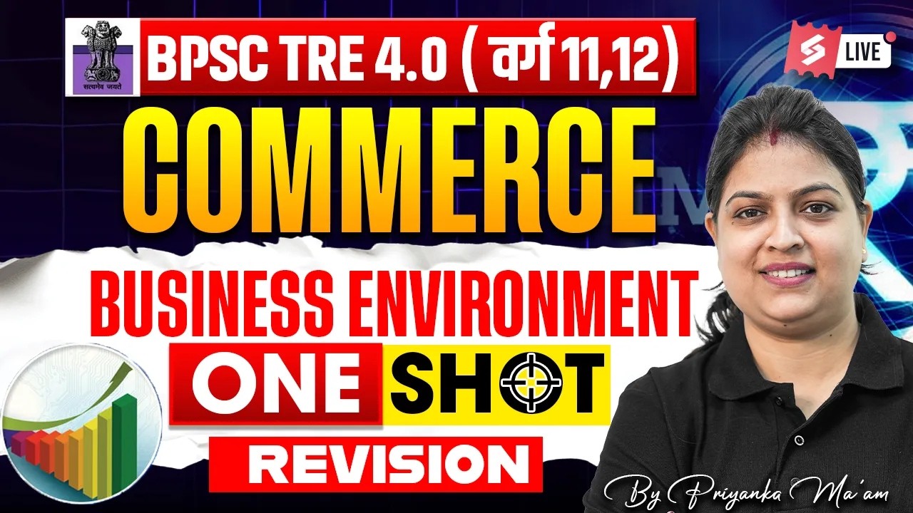 BPSC TRE 4 Commerce Classes 2026 | Business Environment BPSC TRE 4 Commerce By Priyanka Mam