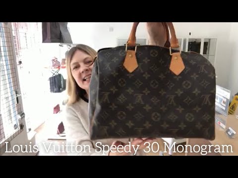 Epic Authentic Louis Vuitton Speedy 30 Handle Bag 