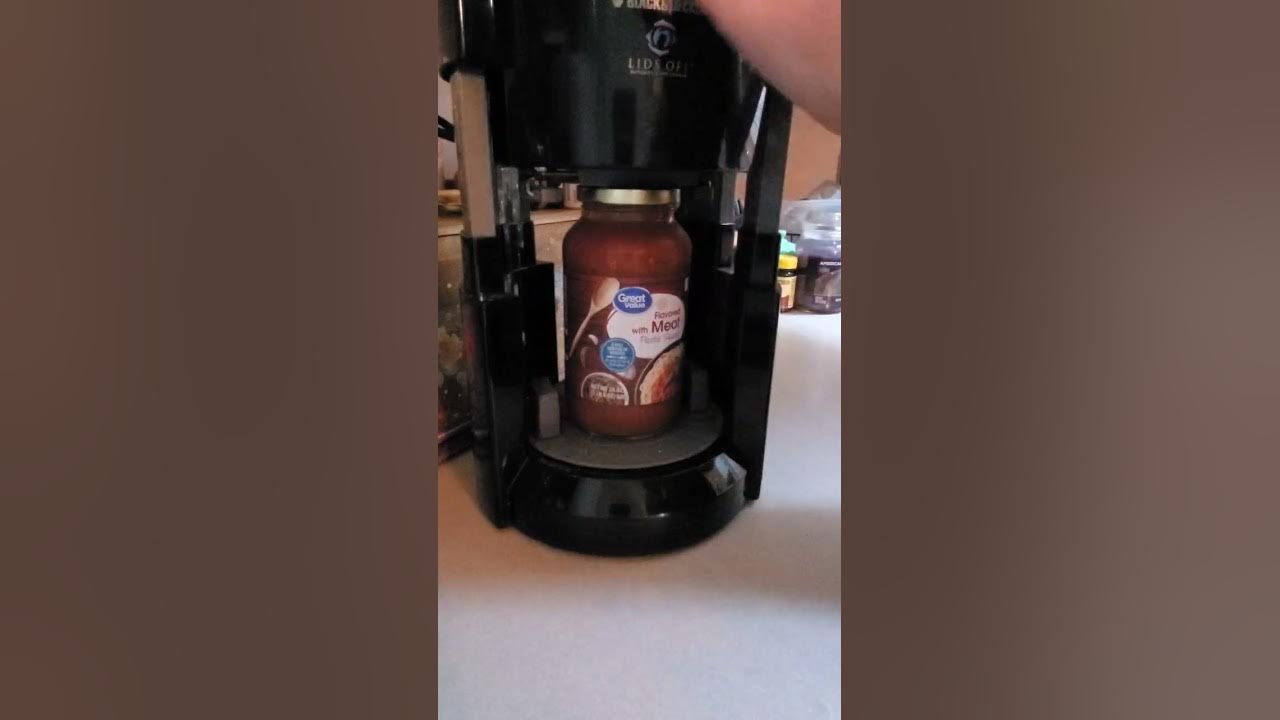 Black & Decker LIDS OFF Automatic Jar Opener Machine Review - video  Dailymotion