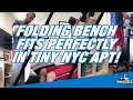 Watch the Powerline PFID125X Bench Fit Perfectly into a 450 sq. ft. New York City Apartment #shorts