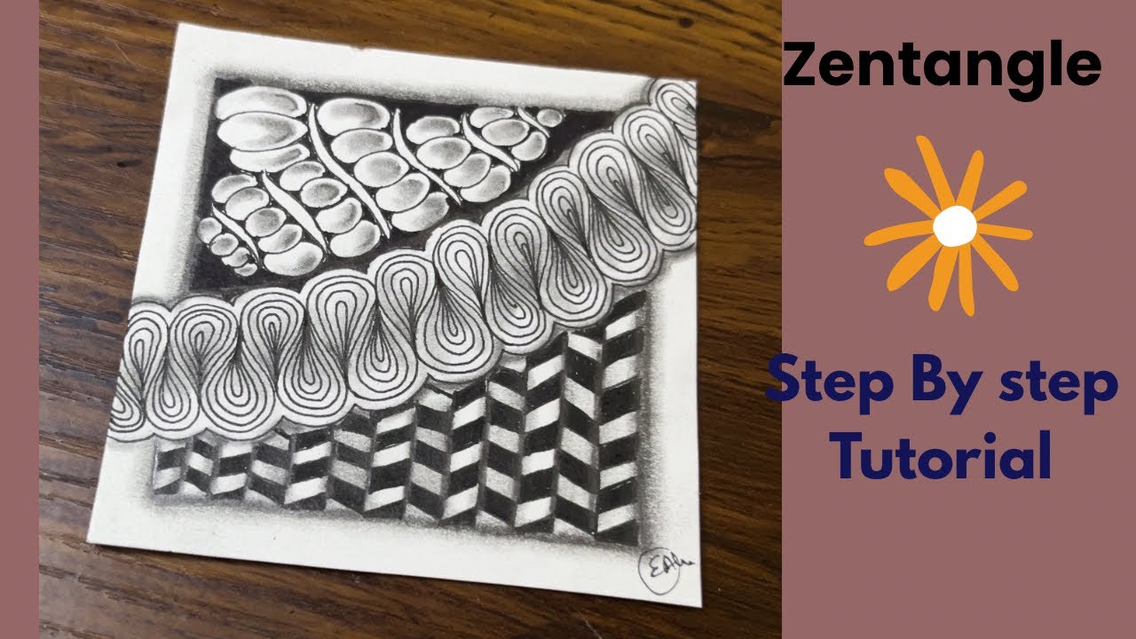 Calm Your Mind With Zentangle Pattern | Drawing Tutorial For Beginners