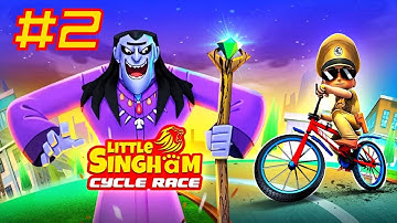 Little Singham Cycle Race - iOS, Android Gameplay #2