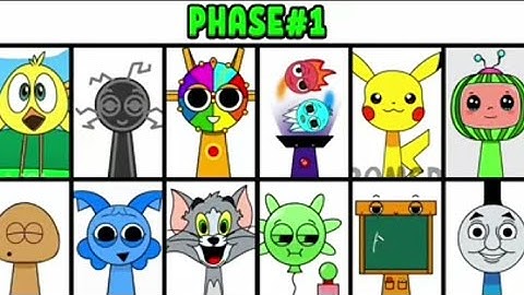 All Phases in New Sprunki Incredibox OC of Chicky From Phase1 to Phase 3 #sprunki #incredibox