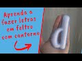 Letras em feltro contornadas