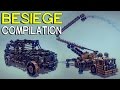 ►Besiege Compilation - Awesome Firetrucks and cars