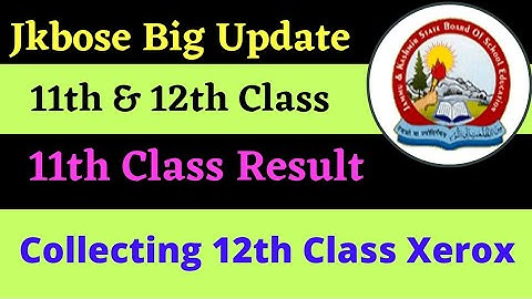 Jkbose 11th Class Result 2021 • 12th Xerox Copy of Answer Sheet