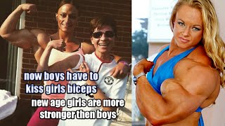 Female Bodybuilding Men Worship Womans Biceps