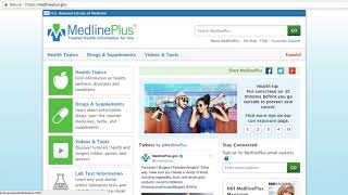 MedlinePlus screenshot 2