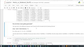 4 Hands on NumPy |NumPy Functions|Accessing the entries|Saving and Loading|Python for DS | Talks ai