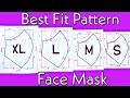 (All Size XL L M S) Very Easy Face Mask Pattern Idea - DIY Face Mask Pattern