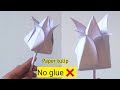 How to make paper tulipeasy origami tulipdiy tulip flowerno glue paper craft