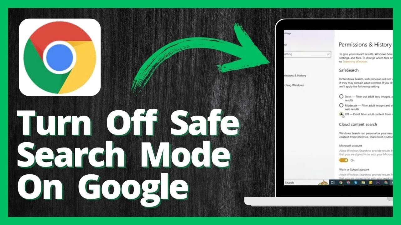 How To Turn Off Safe Search Mode On Google - YouTube
