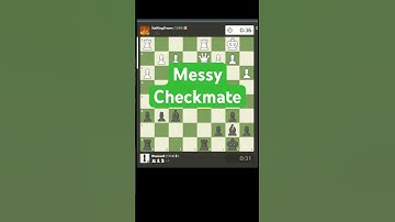 Messy Checkmate in a Chess Bullet Game!! ⚔️♟️ | Chaos to Victory  #chess #chessgame #checkmate