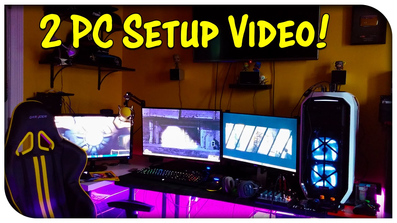 2 pc com. Стрим с двух ПК. Setup для видео. Dual PC Setup. Нормальный ли сетап ПК.