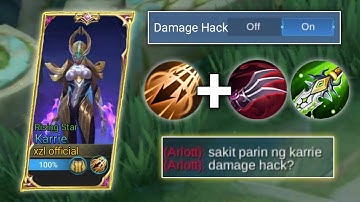 STILL OP!! NERFED KARRIE NEW BUILD FOR DAMAGE HACK (Must try!) | MLBB