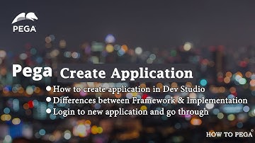 Pega 8.x  Create an application
