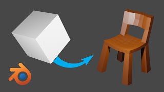 chair modeling in two minutes in Blender