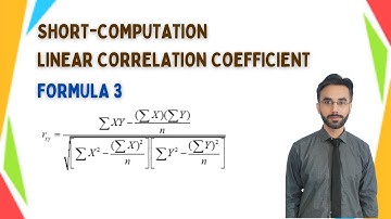 Short-Computation Linear Correlation Coefficient Formula 3 | Statistics | CH 7 | LEC 5 | HSSC |