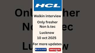 hcl Walkin interview | jobs