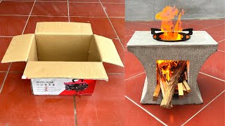 Creative A Wood Burning Stove From Cartons Very Simple by Creative Craft 50,761 views 1 year ago 11 minutes, 22 seconds