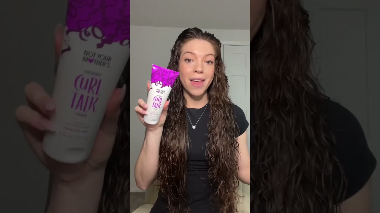 No Part Curly Hair Routine On 2C Curls Curlyhair Hairtutorial