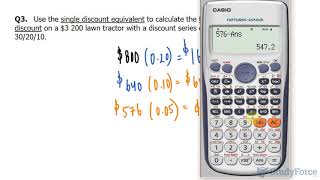 Calculating Trade Discount Series