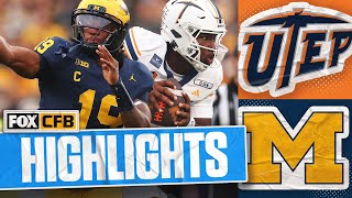 UTEP Miners vs No. 19 Michigan Wolverines Highlights 🏈 FOX College Football Um Football 2026 Depth Chart Michigan Wolverines Podcast