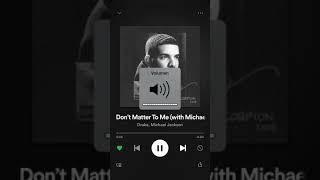 Drake - Don’t matter to me ft. Michael Jackson (Official audio)