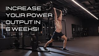 This 6 week power clean program will drastically increase power output!