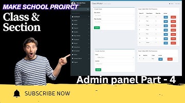 Build a School Management System in PHP 🔥 | Class & Section Full Tutorial + Source Code #adminpanel