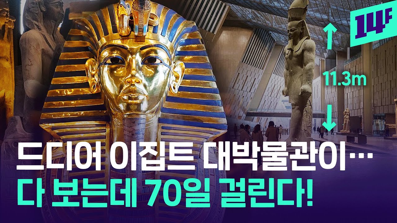 “20년을 준비했다” 이집트 대박물관…잠 안자고 계속봐도 70일 걸린다! / 14F
