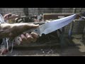 Making a hunting knife from leaf spring steel, part 1, making the blade.