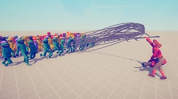 HARPOON GOD vs 100x IMPOSTERS - Totally Accurate Battle Simulator TABS