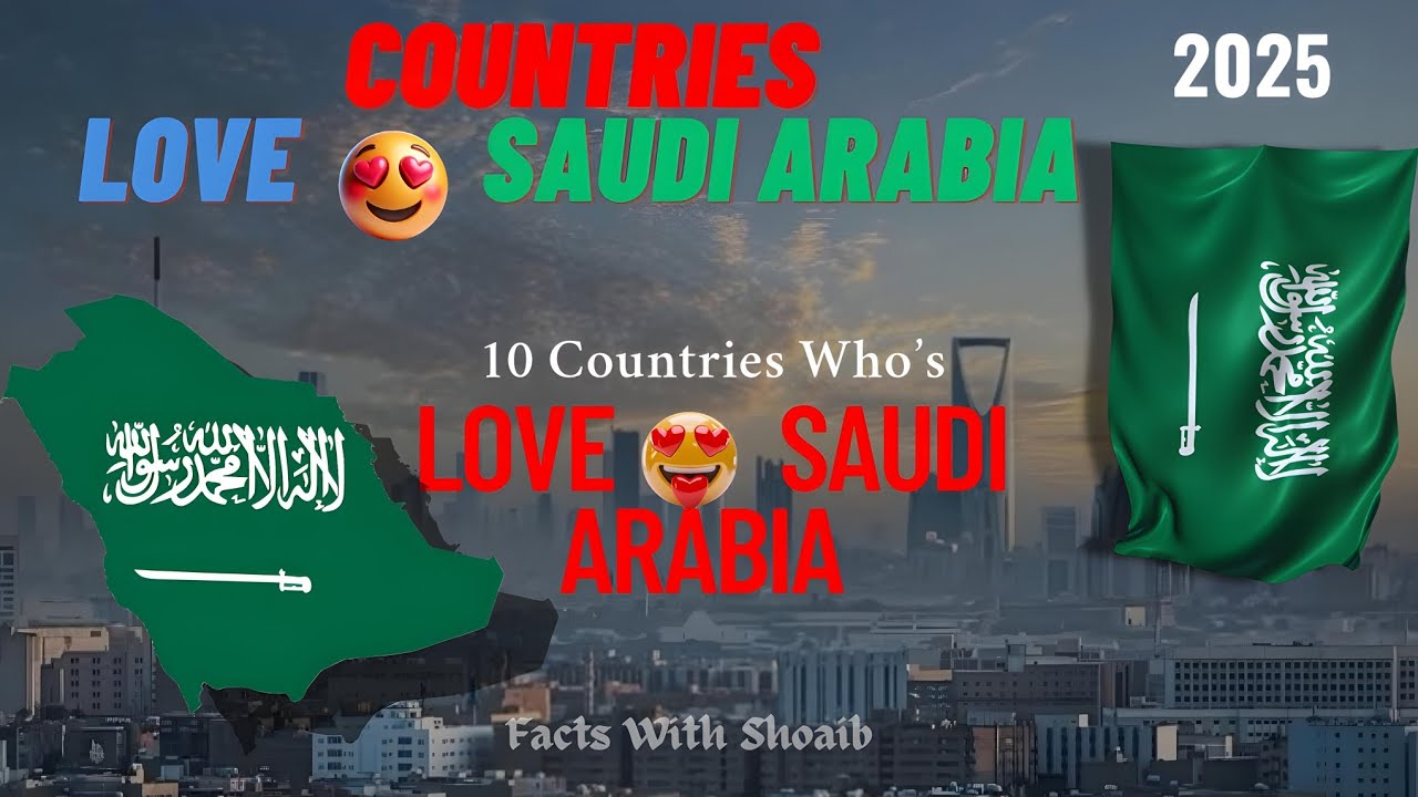 Top 10 Countries😍That Love Saudi Arabia 🇸🇦 | Countries That Love Saudi Arabia 🇸🇦 | Facts With Shoaib