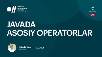 Vebinar #6. Javada asosiy operatorlar.