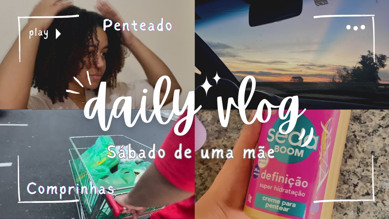 VLOG| Arrume-se + penteado + comprinhas + rotina de um sábado sendo mãe
