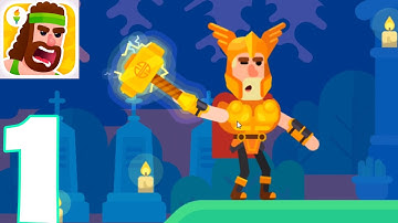 Bowmasters - Gameplay Walkthrough Part 1 - 4 New Characters Upgrades (iOS)