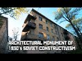Awesome Architectural Monument of 1930's Soviet Constructivism (40th Block) in St Petersburg, Russia