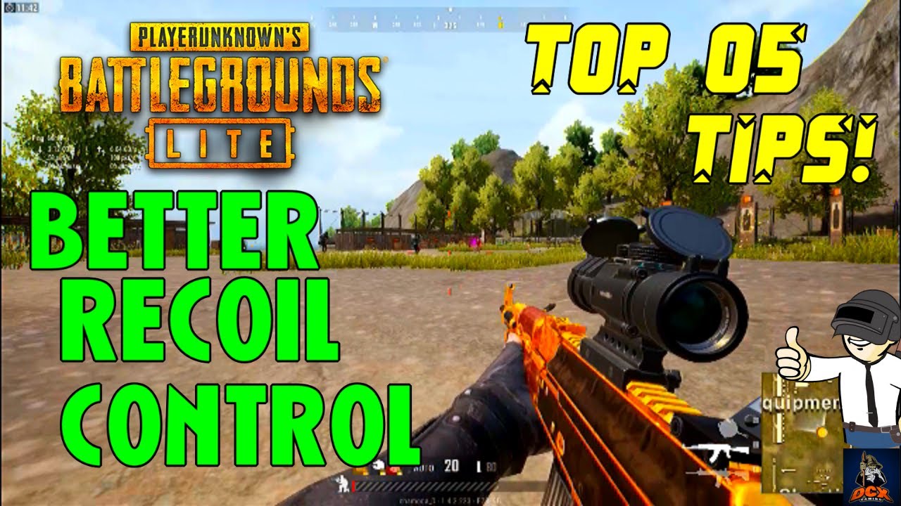 Top 05 Tips to BETTER RECOIL CONTROL PUBG PC LITE (Guide) YouTube