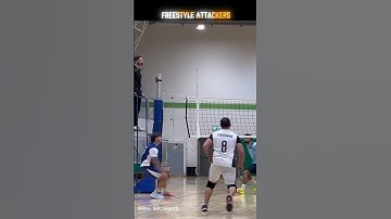 freestyle attack.💀.#volleyball #jump #viralvideo #algorithms #algorithm