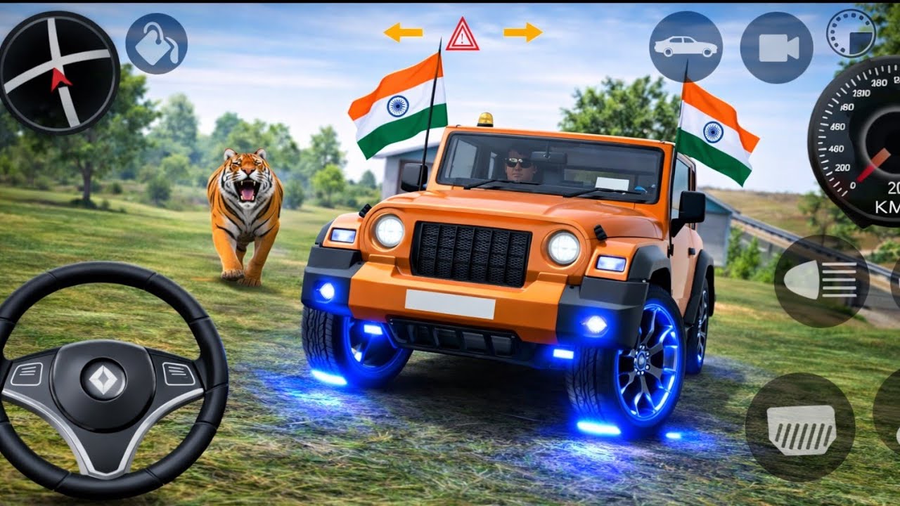 Modified Mahindra Thar 😈 | Indian  Thar | Gadi Wala Games Android |  #2026, Android Game play 