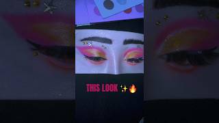 Floating Sunset Eyes with Star Gems 🌅✨ Wait for the Blink 😳