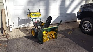 MTD snow blower auger gear case repair how to YardMan rescued from the curb!