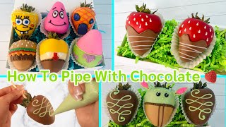 How to Pipe with Chocolate | FREE CHOCOLATE PIPING CLASS