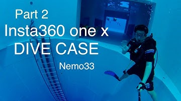 (Part 2) Diving the Deepest Pool with Insta360 one x Dive Case (NEMO33)
