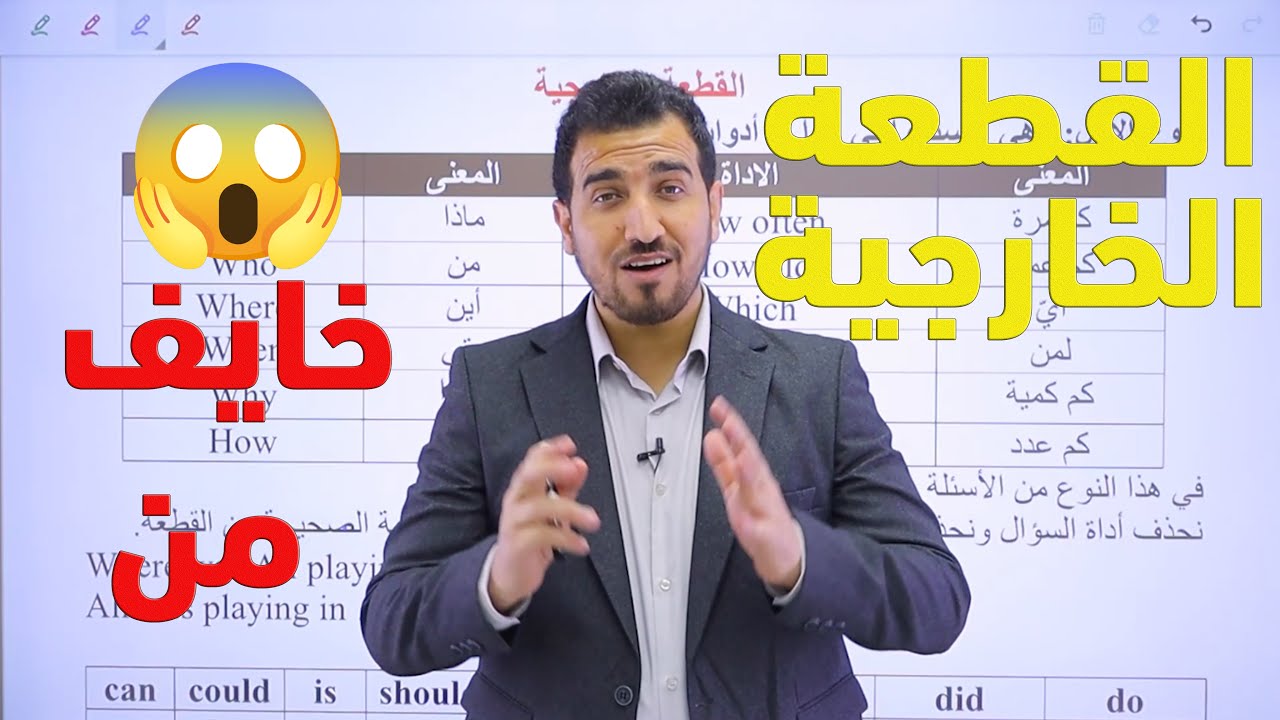 كيف تحل سؤال القطعة الخارجية ؟