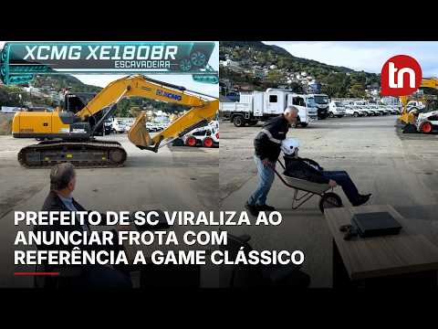 Prefeito de SC viraliza ao anunciar frota com referência a game clássico